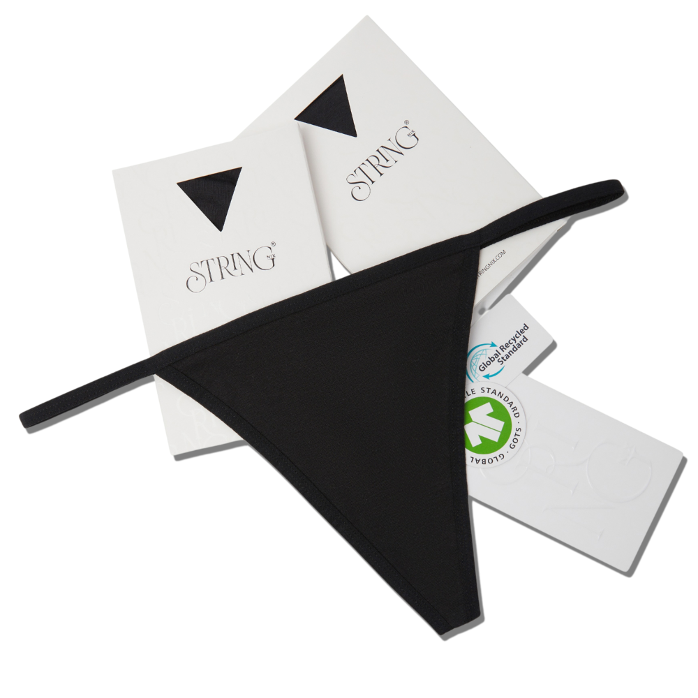 
                      
                        Organic Cotton String Thong Black
                      
                    